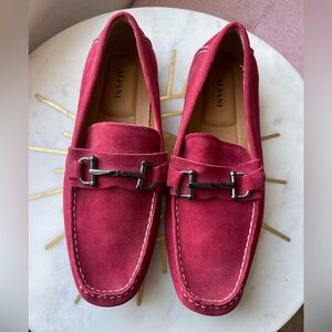 Alfani Men's Burgundy Suede Loafers | Men’s size 12